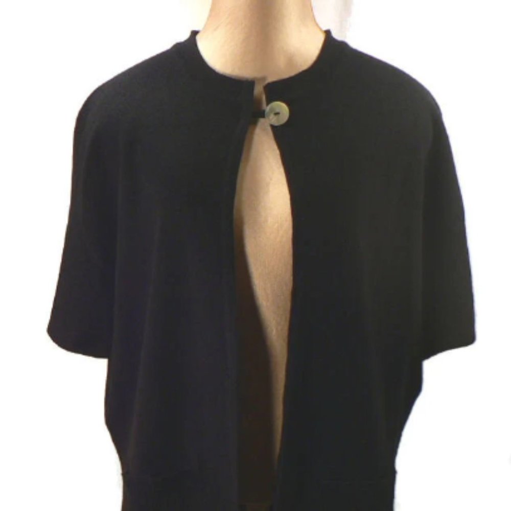Tally Ho vintage navy cardigan sweater - Size L